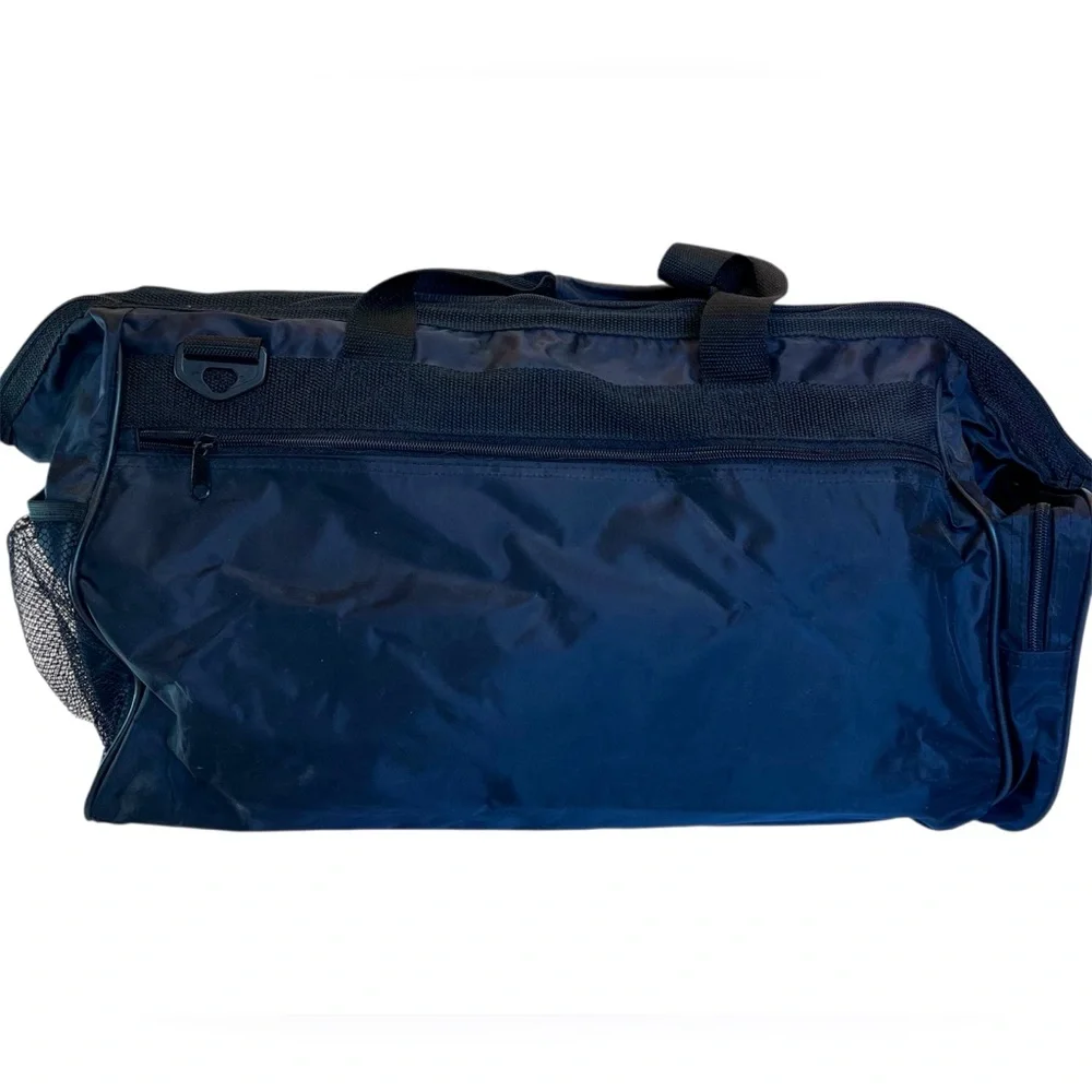 Stylish Vintage Dark Black Duffel Bag with Many Pockets. New without Tags.